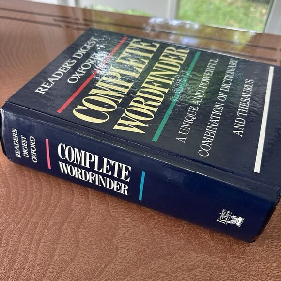 1996 Readers Digest Oxford - Complete Wordfinder Dictionary Thesaurus Crossword - Picture 2 of 11